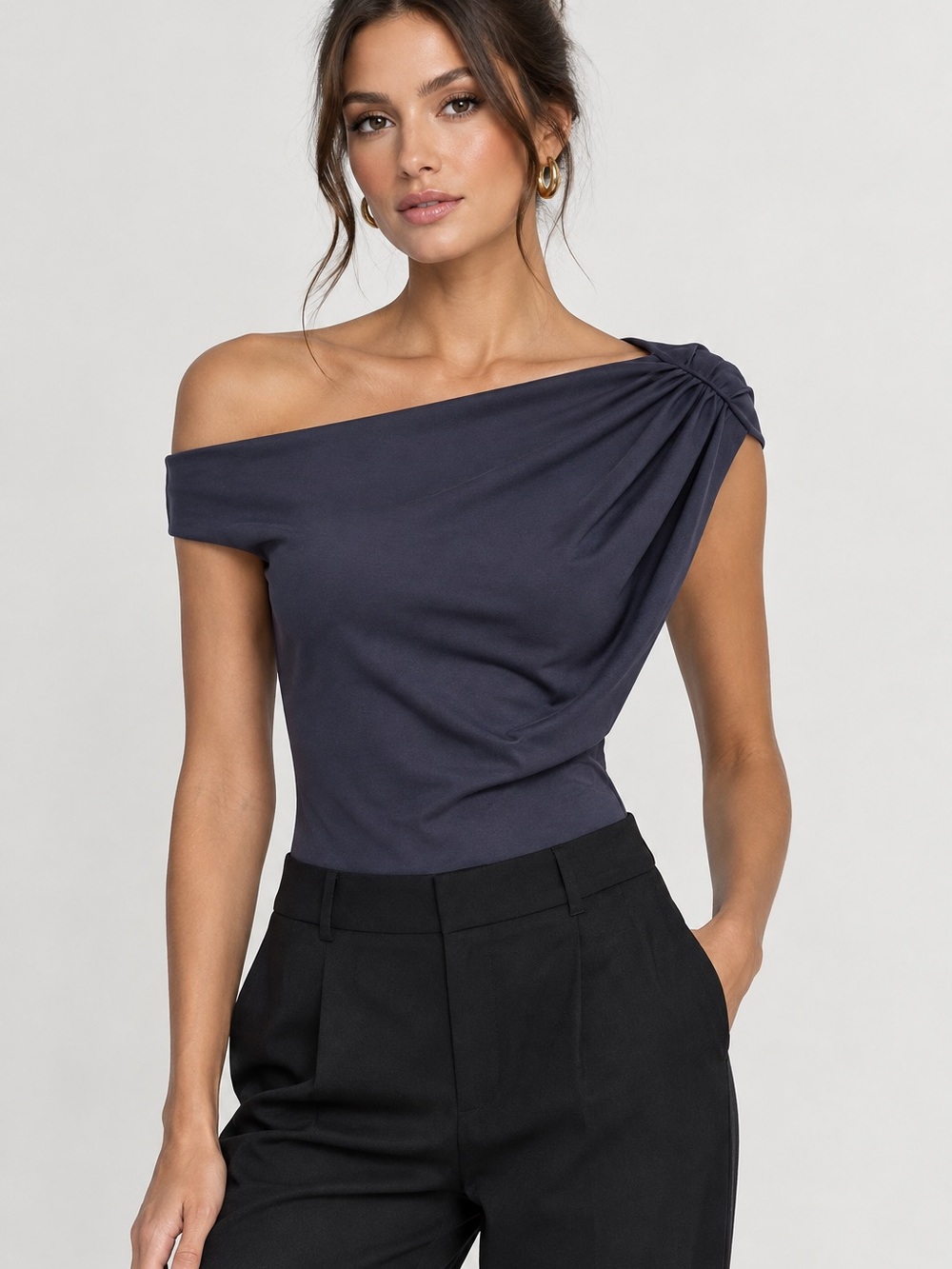 Zara Body Collection Off-Shoulder Twist-Detail Bodysuit